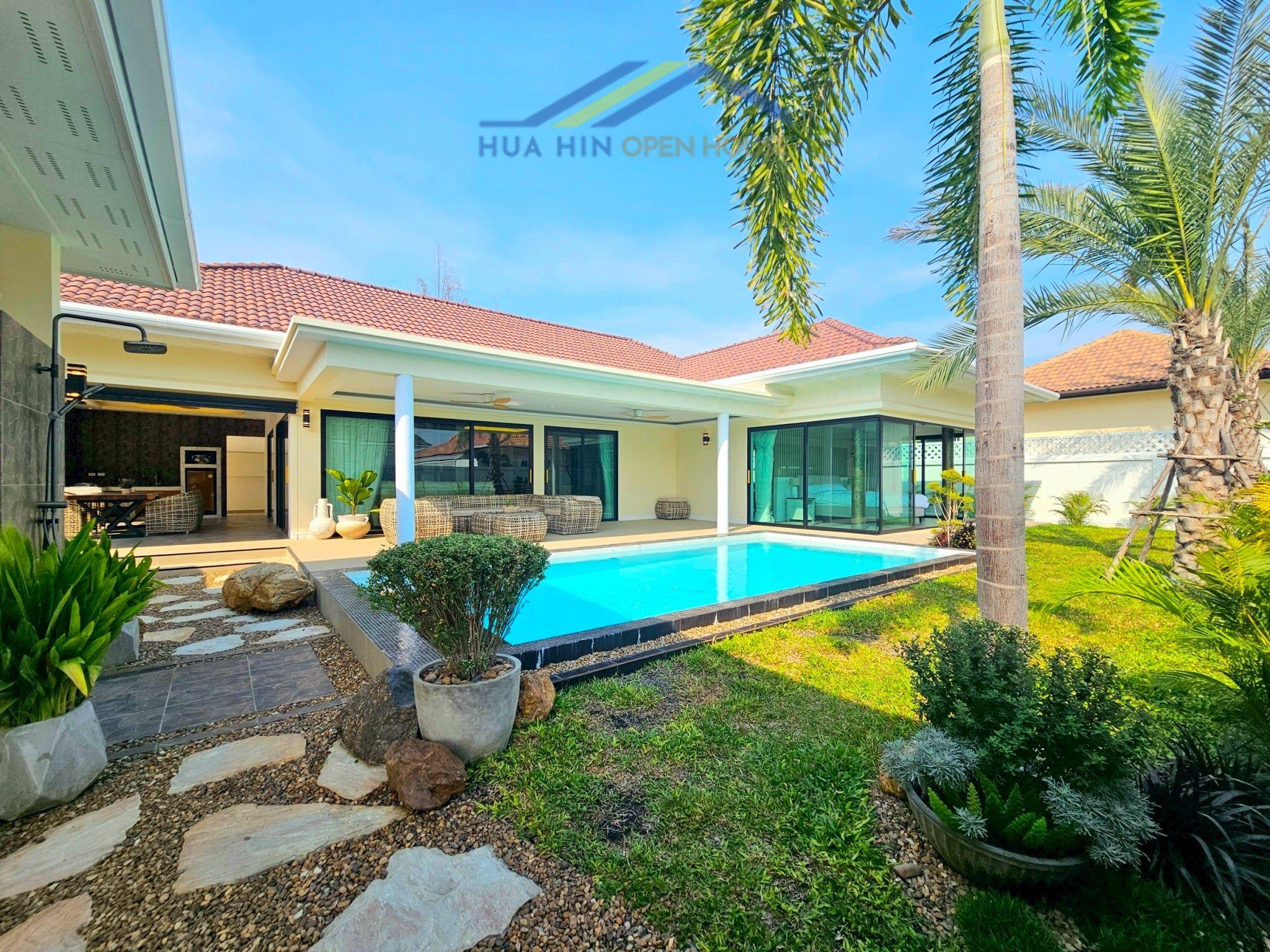 Natural Hill 3-Bedroom Pool Villa for Sale in Hua Hin | Tropical Living with Privacy