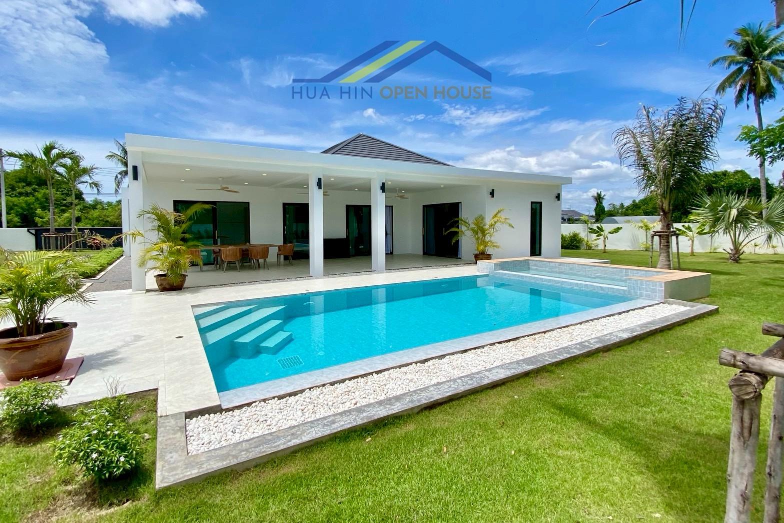 Green View Pool Villa with Large Garden for Sale in Hin Lek Fai, Hua Hin